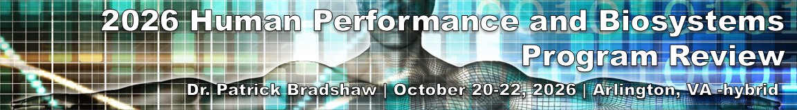 2026 Human Performance and Biosystems Program Review event banner
